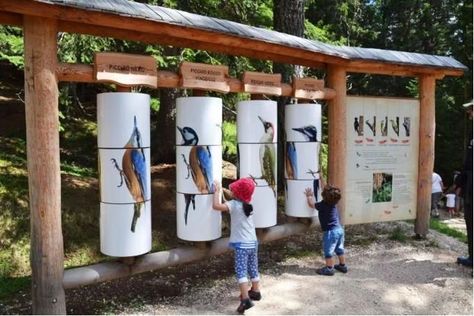 Interpretive Signage, Park Signage, Museum Exhibition Design, Urban Landscape Design, Nature Museum, Outdoor Signage, Natural Playground, Playground Design, Outdoor Classroom