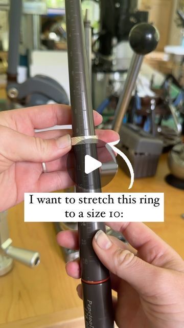 Metalsmith Society on Instagram: "PLEASE READ. So often people comment without reading ☺️ Comment “stretcher” if you are interested in having me DM a link!
⁣
This is actually one of my favorite tools (available from @pepetools_usa) because it has saved me so much time, however this doesn’t work on every ring. An eternity band for example or certain rings depending on design would not be safe because the pressure could cause damage. ⁣
⁣
For solid rings it can be used not only to stretch, but you can reduce (again depending on shape of ring) you can also shape a wonky ring with just a tiny pull of the lever and work harden a bit.⁣
⁣
This tool is an investment! It is not for everyone but if you have a jewelry business and you are producing a lot of rings it is a great tool.⁣
⁣
Had you ever se Ring Bender Tool, Be Safe, On Design, Jewelry Business, Eternity Band, Investment, For Everyone, Tools, Reading