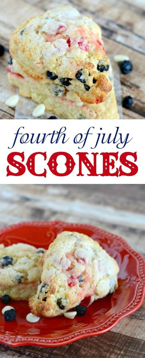 Camping Breakfast Ideas, Simple Camping, Breakfast Scones, Berry Scones, Blueberry Scones Recipe, Camping Breakfast, Maraschino Cherries, Scones Recipe, Summer Menu