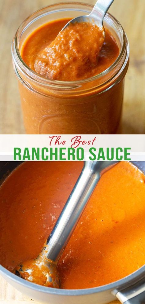 Ranchera Sauce Recipe, Rancheros Sauce, Ranchero Sauce Recipe, Ranchero Sauce, Mexican Sauce, A Spicy Perspective, Thanksgiving Dishes, Canned Tomato Sauce, Enchilada Sauce