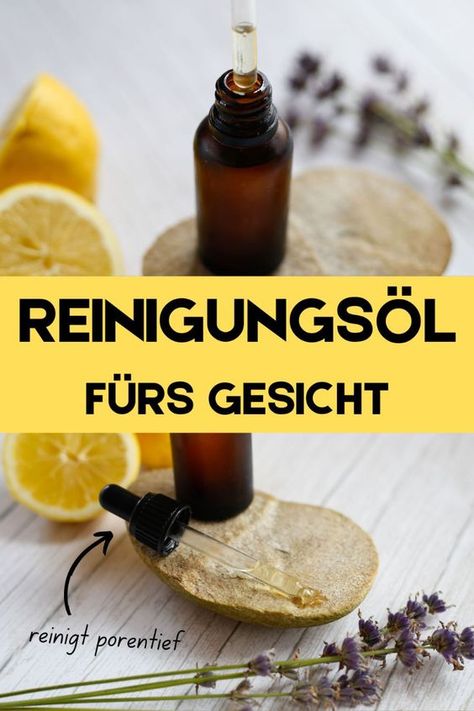 Dieses natürliche DIY Reinigungsöl fürs Gesicht reinigt das Gesicht porentief und auf natürliche Weise ohne Chemikalien! Dieses einfache DIY Rezept kannst du schnell selber machen. Außerdem erkläre ich dir Schritt für Schritt, wie du dein Gesicht mit Öl reinigst! Ein tolles Hausmittle gegen Hautunreinheiten und für strahlende, gepflegte Haut. Reinigungsöl selber machen | Pflegeprodukte selber machen Rezepte Diy Kosmetik, Doterra, Ayurveda, Body Care, Herbs, Health, Beauty