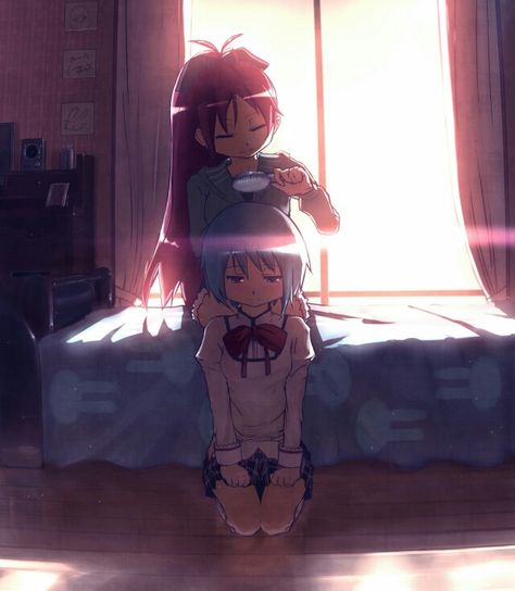 Sayaka Miki X Kyoko Sakura, Kyouko X Sayaka, Kyoko Sakura, Mahō Shōjo Madoka Magica, Sayaka Miki, Mahō Shōjo, Puella Magi, Yuri Anime, Puella Magi Madoka Magica