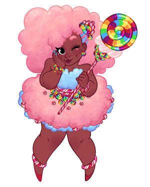 Candyland Princess, Princess Pfp, Candy Queen, Lovely Princess, Plus Size Art, Positive Art, Black Cartoon Characters, Queen Art, Day Outfits