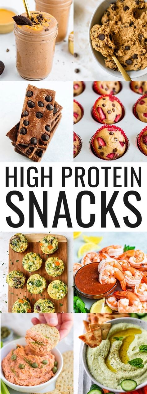 Snack healthy with these high protein snack ideas! I'm sharing tons of recipes, each with 5g of protein per serving and some of my favorite store-bought snacks that are high in protein as well. Protein Snack Recipes, High Protein Snack Recipes, Protein Snacks Recipes, High Protein Snack, Cucumber Diet, Protein Snack, Getting Fit, High Protein Snacks, Protein Snacks