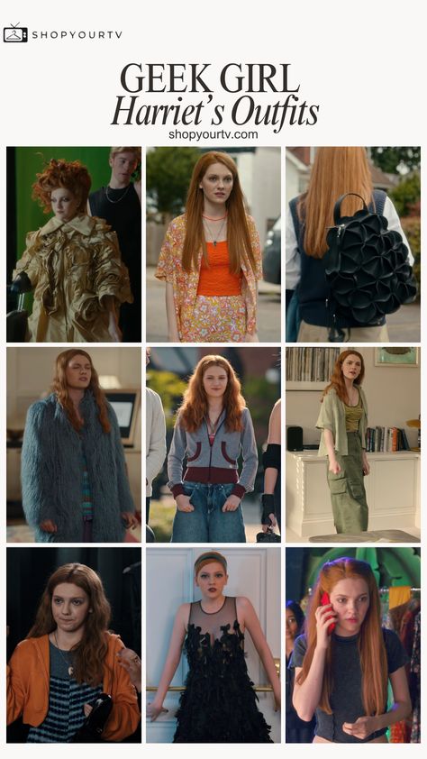 See what Harriet Manners is wearing in season 1 of the new Netflix show, Geek Girl.  Many more characters on shopyourtv.com Geek Girl Series, Tv Show Outfit Inspiration, Geek Girl Aesthetic, Next In Fashion Netflix Looks, Harriet Manners, Liam Woodrum, Geek Girl Outfit, Geek Girl Fashion, Nick Park