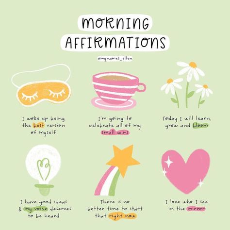 Positive Mentality, Positive Aesthetic, Image Positive, Ayat Quran, Self Care Bullet Journal, Vie Motivation, Morning Affirmations, Self Love Affirmations, Self Reminder