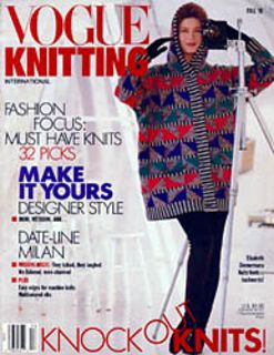 Ravelry: Vogue Knitting, Fall 1991 - patterns Fall Knitting, Modern Knitting, Vogue Knitting, Knitting Magazine, Patterned Cardigans, Cardigan Pattern, Knitting Ideas, International Fashion, Knit Fashion