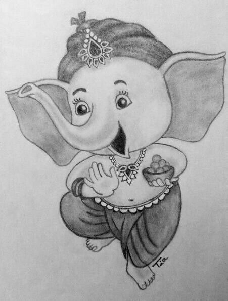 Vinayaka Pencil Drawing, Cute Ganpati Bappa Sketch, Sketch Of Ganpati Bappa, Ganpati Bappa Pencil Drawing, Pillaiyar Drawing, Cute Ganesha Drawing Sketches, Ganesha Sketch Pencil Simple, Ganapati Drawing Pencil, Vinayaka Images Drawing