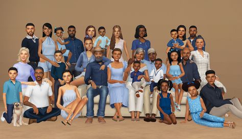 Sims One Person House, Sims 4 Gallery Households Cc, Sims 4 Family Of 6 Poses, Sims 4 Gallery Households, Sims 4 Big Family Poses, Sims 4 Family Tree, Sims 4 Family Download, Downloadable Sims, Sims Collection