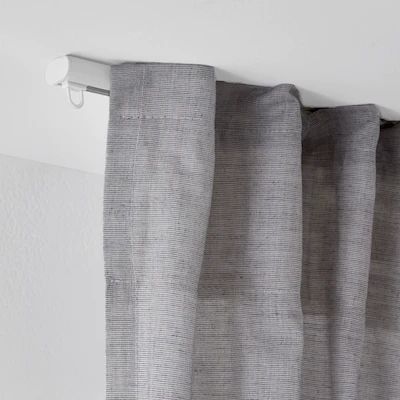 Ikea Rail, Ceiling Mounted Curtains, Curtain Track System, Ceiling Curtain Track, Ceiling Curtains, Ikea Curtains, Plain Curtains, Curtain Rails, Curtain Track