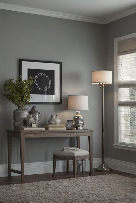 Discover the secret to effortless elegance with Sherwin Williams Repose Gray. Unveil the key to monochromatic chic and stylish simplicity. #ad     #Colortrend #wallpaint2024  #color2024  #DIYpainting  ##DIYhomedecor  #Fixhome Sherwin Williams Medium Gray, Sherwin Williams Repose Gray, Grey Paint Living Room, Gray Sherwin Williams, Walnut Wood Kitchen, Cherry Wood Kitchen Cabinets, Intellectual Gray, Cherry Wood Kitchens, Timeless Paint Colors