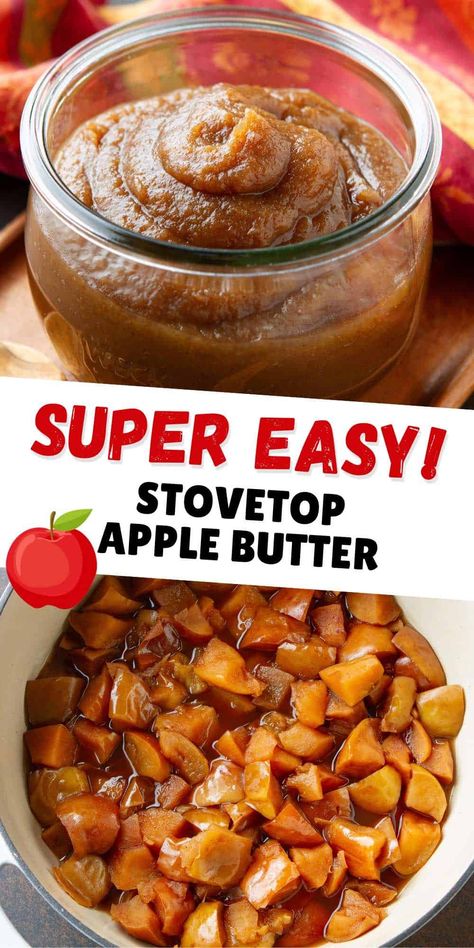 Healthy Apple Butter Recipe, Stovetop Apple Butter, Fall Baking Apples, Brunch Parties, Dishes Recipe, Mcintosh Apples, Strawberry Rhubarb Jam, Apple Dishes, Apple Butter Recipe