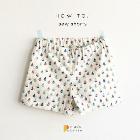 Sew Shorts, Shorts Pattern Sewing, Baby Shorts Pattern, Shorts Pattern Free, Pants Tutorial, Sewing Shorts, Sew Mama Sew, Sewing Templates, Diy Shorts