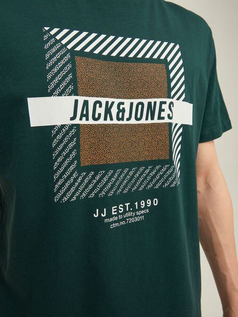 Best Mens T Shirts, Activewear Inspiration, Jack And Jones, Retro Graphic Tees, Man Logo, Winter Hoodies, Quality T Shirts, Apparel Design, Boys T Shirts