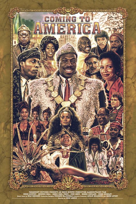 Coming to America (1988) [750 x 1125] Coming To America Movie, Arsenio Hall, African American Movies, James Earl Jones, Coming To America, Eddie Murphy, Alternative Movie Posters, Movie Poster Art, Paramount Pictures