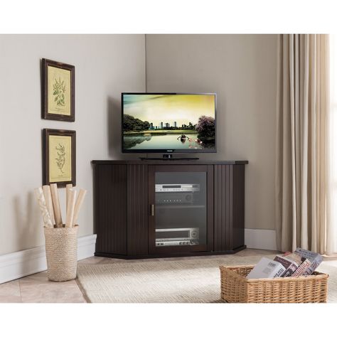 Wood Corner Tv Stand, Corner Entertainment Center, Tv Stand Entertainment Center, Tv Entertainment Centers, Entertainment Center Shelf, Cabinets Storage, Tv Stand Cabinet, Entertainment Cabinet, Corner Tv Stand