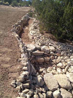 Zuni Bowl Water, Zuni Bowl, Storm Water Management, Cob House Plans, Water Erosion, Water Sustainability, Retention Pond, Drainage Ditch, Stone Stacking