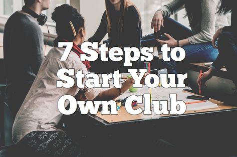 How To Start A Club, How To Start A Club At School, After School Reading Club, Afterschool Club Ideas, After School Clubs, School Club Ideas, Clubs To Start In High School, High School Hacks, After School Club