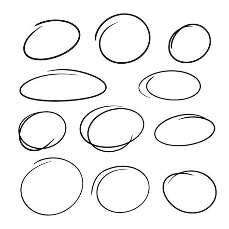 Vector highlight oval marker frames set ... | Premium Vector #Freepik #vector #circle-sketch #circle-drawing #drawn-circle #scribble-circle Circle Doodles, Bubble Diagram, Circle Diagram, Party Outfit Men, Circle Drawing, Frame Set, Vector Photo, Premium Vector, Tatting