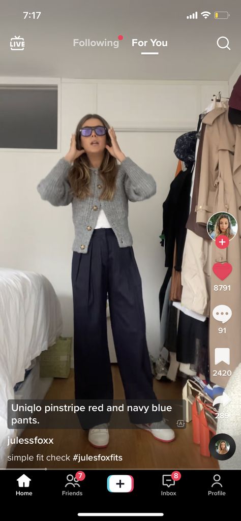 Navy Pants Outfit Aesthetic, Navy Pin Stripe Pants Outfit, Navy Pinstripe Pants Outfit, Navy Trousers Outfit Women, Pin Stripe Pants Outfit, Navy Trousers Outfit, Pinstripe Trousers Outfit, Blue Trousers Outfit, Pinstripe Pants Outfit