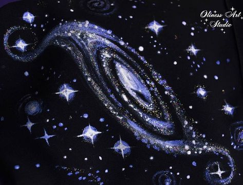 Whimsical Art Space, Night Sky Mosaic, Starry Character Design, Space Goth Aesthetic, Nebula Embroidery, Space Art Aesthetic, Space Core, Planet Aesthetic, Celestial Aesthetic