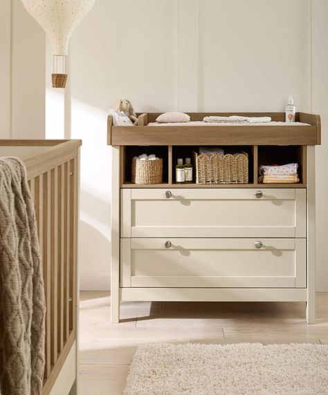 Create the contemporary nursery of your dreams with the Harwell nursery furniture range. Shop innovative designs including a dresser/changer, cotbed and baby wardrobe. Baby Drawer, Baby Changer, Modern Nursery Furniture, Contemporary Nursery, Newborn Room, Baby Dresser, Nursery Dresser, Baby Changing Table, Changing Table Dresser