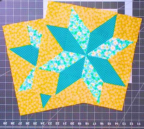 How to Make 8-Point Star Quilt Block Stellar Star Quilt Block, Eight Point Star Quilt Pattern, 8 Point Star Quilt Pattern, 8 Point Star Quilt, Simple Quilt Block, Quilt Stars, 8 Point Star, Simple Quilt, Pinwheel Block