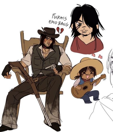 Elesketchii Art, Javier X John Rdr2, Cowboy Matching Pfp, Rdr John Marston, John X Javier Rdr2, Red Dead Redemption Fanart, Red Dead Redemption 2 Fanart, John Rdr2, John Marston Fanart