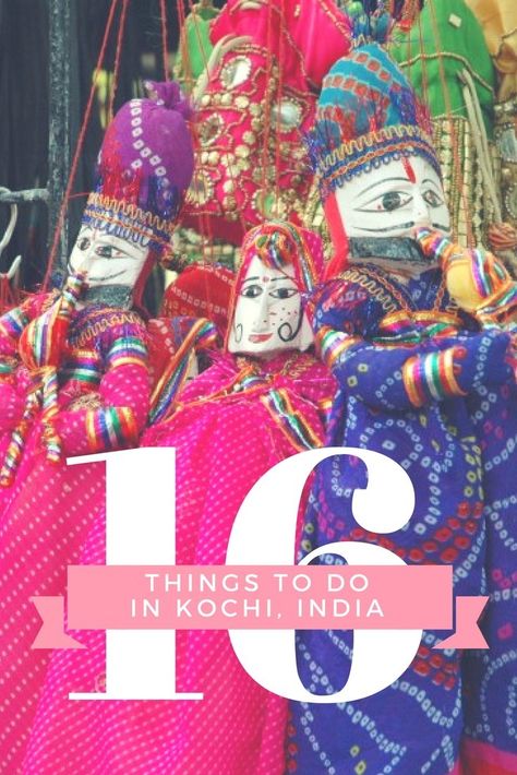 16 Things to do in Kochi, India India Travel Honeymoon Backpack Backpacking Vacation #travel #honeymoon #vacation #backpacking #budgettravel #offthebeatenpath #bucketlist #wanderlust #India #Asia #southasia #exploreIndia #visitIndia #seeIndia #discoverIndia #TravelIndia #IndiaVacation #IndiaTravel #IndiaHoneymoon Kerala Shopping, India Honeymoon, Cochin India, Fort Kochi, India Vacation, Weather In India, Kochi India, Travel Honeymoon, Kerala Travel