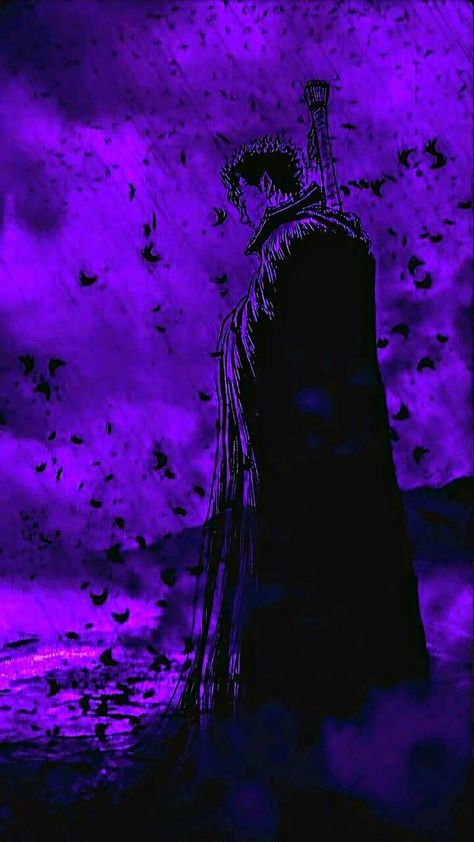 Purple Guts Wallpaper, Guts Purple Wallpaper, Black Wallpaper For Mobile, Goth Aesthetic Wallpaper, Samurai Wallpaper, Dark Purple Wallpaper, Goth Wallpaper, Wallpaper Purple, Emo Wallpaper