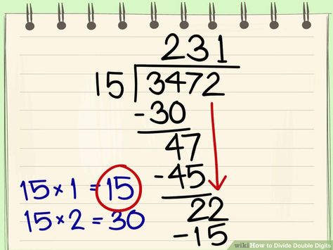 How to Divide Double Digits (with Pictures) - wikiHow How To Divide Math, How To Divide, Double Digit Division, Division Strategies, Easy Math Worksheets, Math Tips, Schoolhouse Rock, Math Division, Division Worksheets