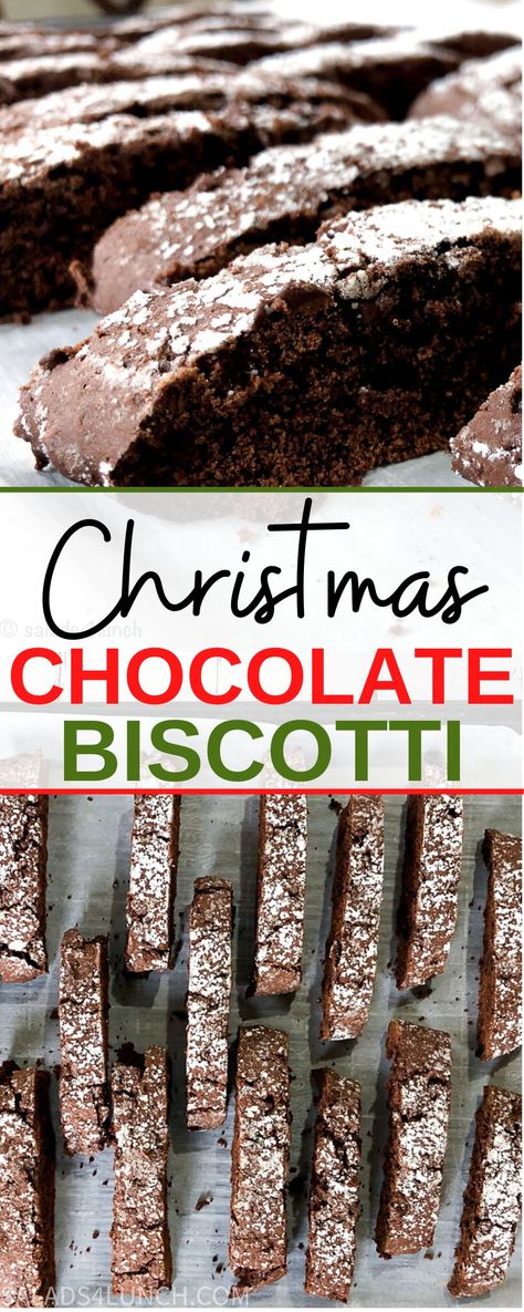 You're going to love this easy Christmas Chocolate Biscotti recipe that is perfect to serve with coffee or share as a homemade Christmas gift for your friends and family. Chocolate Peppermint Biscotti, Double Chocolate Biscotti Recipe, Chocolate Chip Biscotti Recipe, Best Biscotti Recipe, Christmas Biscotti, Chocolate Biscotti Recipe, Biscotti Recipes, Chocolate Biscotti, Biscotti Cookies