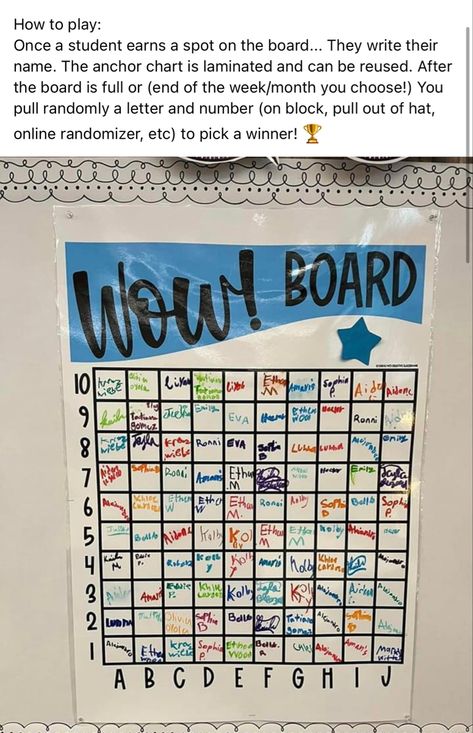 Whiteboard Organization Middle School, Teacher Work Organization, Spring Behavior Anchor Chart, Class Restroom Ideas, Behavior Ideas For Classroom, Fun Social Studies Activities Middle School, Classroom Motivation Ideas, Classroom Behavior Bingo Board, Fourth Grade Teacher