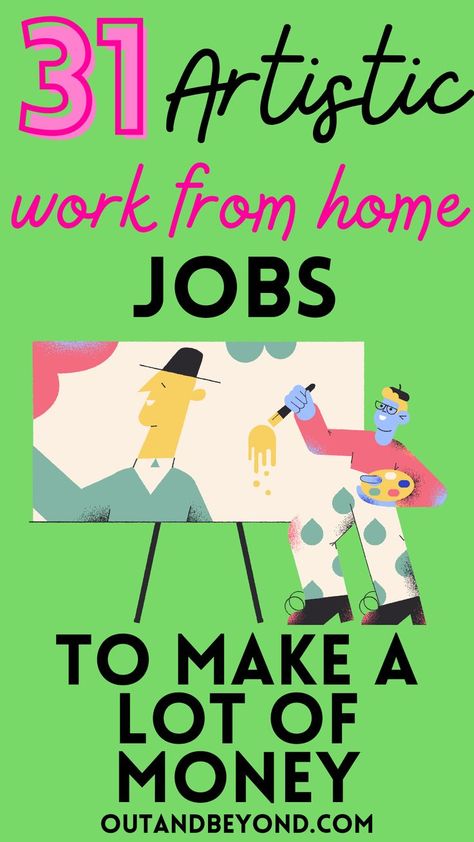 Hugh paying work-from-home jobs for artistic people. Perfect to make money from home in 2022. Artist Jobs From Home, Art Jobs From Home, Jobs For Creative People, Jobs For Artists, Work From Home Uk, History Jobs, Art Jobs, Typing Jobs From Home, Amazon Work From Home