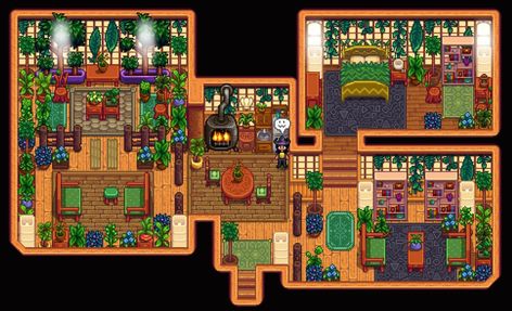 Island House Interior, Stardew Valley Ginger Island, Stardew Valley House Interior, Stardew Valley House, Stardew Valley Layout, Stardew Valley Tips, Home Layout, House Interior Ideas, House Extension