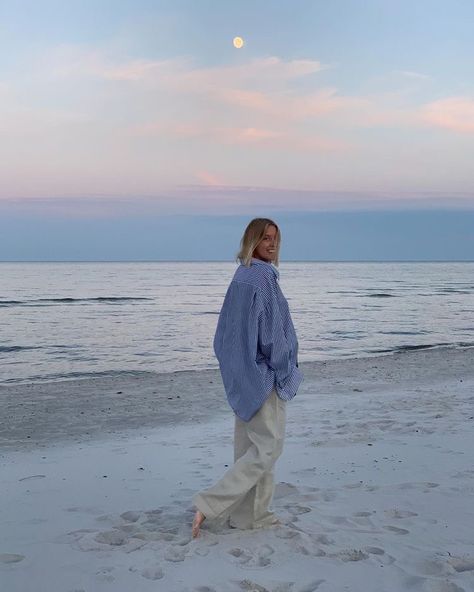 Hanna Stefansson, Coastal Girl, Winter Beach, Ocean Sky, Coastal Life, Coastal Granddaughter, Coastal Blue, Person Standing, Bournemouth