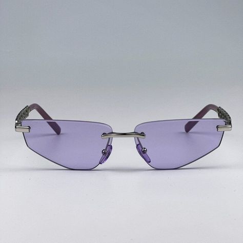 New D&G Dg2301 05/1a Essentials Lilac Light Violet Silver Rimless Rectangle Women Sunglasses Brand: Dolce&Gabbana Model Number: Dg2301 Essentials Color Code: 05/1a Gender: Women Frame Shape: Rectangle Frame Color: Black Frame Material: Metal Frame Type: Rimless Lens Color: Light Violet / Silver Lens Material: Polyamide Size: 58x13x140 Lens Height: 33.3 100% Uv Protection. Made In Italy. Full Retail Package With All Accessories. 100% Authentic! Light Violet, Rimless Glasses, Silver Sunglasses, Rectangle Frame, Sunglasses Brand, Jelly Shoes, Women Sunglasses, Mood Board Fashion, Sunglasses Branding