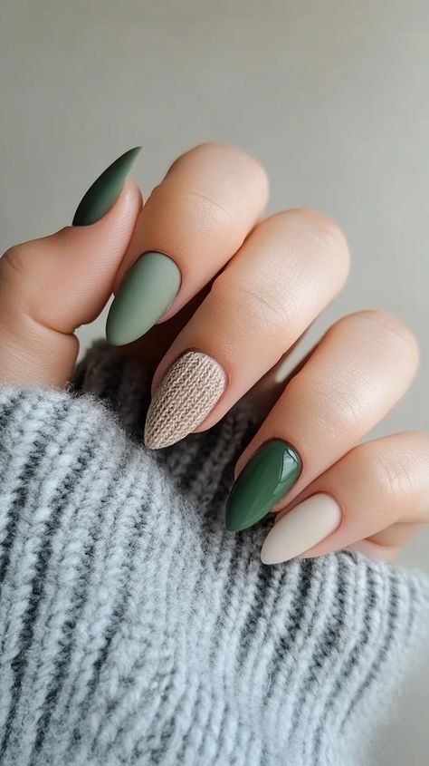 Subtle & Chic: The Neutral Fall Nail Colors Everyone's Obsessed With! - Oh La De Eucalyptus Color Nails, Nude And Green Nails, Sage Green And Gold Nails, Neutral Fall Nail Colors, Eucalyptus Color, Grey Matte Nails, Color Nails, Fall Treats, Fall Nail Colors