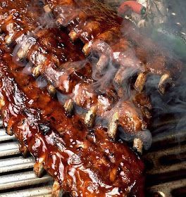 Bbq Pork Ribs, Barbecue Ribs, Barbeque Sauce, Think Food, Bbq Ribs, Bbq Pork, Rib Recipes, On The Grill, Pork Dishes