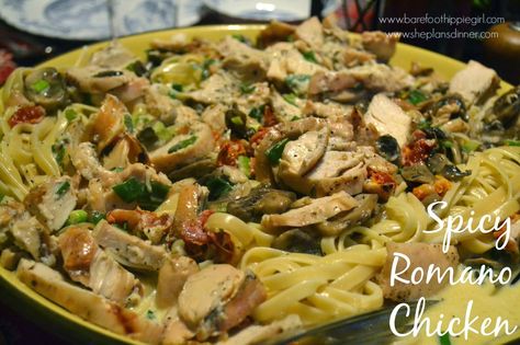 Spicy Romano Chicken, Chicken Romano Recipe, Chicken Romano, Romano Chicken, Main Entree Recipes, Eat More Chicken, Pot Pies, Pasta Pasta, Tasty Pasta