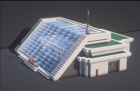 Minecraft Lab Building, Minecraft Building Ideas Laboratory, Minecraft Research Lab, Minecraft Alchemy Lab, Minecraft Futuristic Building Ideas, Science Lab Minecraft, Minecraft Space Base, Minecraft Research Facility, Minecraft Lab Ideas