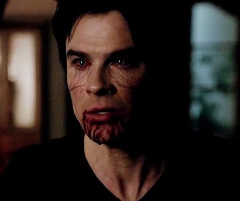 Damon Salvatore The Vampire Diaries Vampire Face, Vampire Diaries Vampire Face, Damon Vampire Face, Tvd Vampire Face, Damon Salvatore Vampire Face, Demon Vampire, Tvd Damon, Vampire Face, Evak Skam