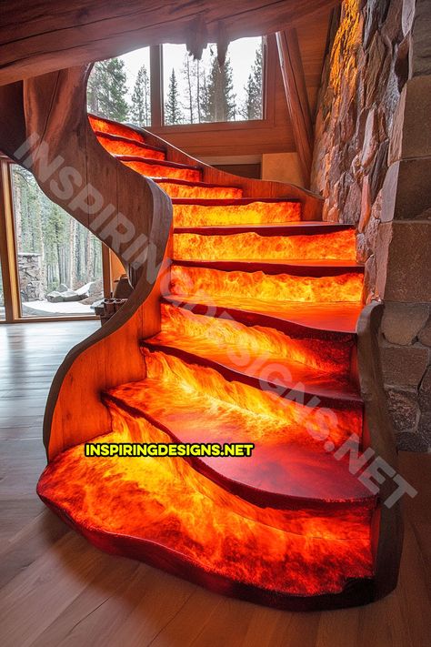 Imagine a staircase that glows as if it’s flowing with molten lava. That’s right—lava staircases are the next big thing in home design. These custom-made wonders are not only a functional way to move between floors but an absolute statement piece. Whether you’re going for an apocalyptic-chic vibe or just want to turn your stairs … Plaster Walls Ideas, Glass Stairs, Molten Lava, 3d Wall Panels, Big Thing, The Next Big Thing, Plaster Walls, Staircases, 3d Wall