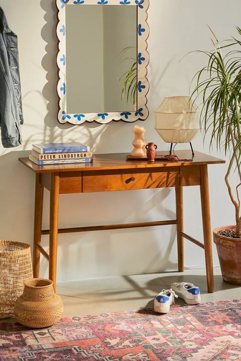 Kennett Desk | Urban Outfitters Urban Outfitters Desk, Coffee Table Planter, Pretty Dorm Room, Dorm Room Desk, Kids Table Lamp, Dresser Tv Stand, Dresser With Tv, Old Desks, Sleek Storage