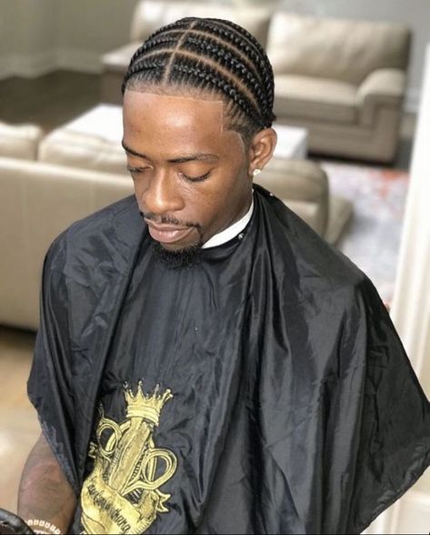 Men’s Plaits, Cornrows Into Braids, Side Cornrows Men, 4 Cornrows Braids Men, Cornrows For Men Short Hair, Fulani Braids Men, Boys Cornrows, Cornrows Men, Man Braids