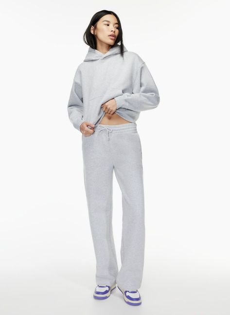 COZY FLEECE BOYFRIEND WIDE SWEATPANT | Aritzia Aritzia Sweatpants Outfit, Aritzia Sweatsuit, Sweatpant Sets, Aritzia Sweatpants, Matching Sweat Set, Sweatshirt Outfits, Matching Sweatsuit, Sweatpants For Women, Outfits Matching