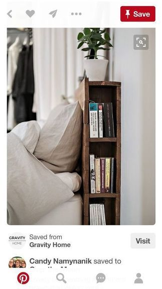 Small Bedroom Organization Ideas, Bedroom Organization Ideas, Small Space Storage Solutions, Creative Headboard, Tumblr Room Decor, Small Bedroom Organization, Small Modern Living Room, How To Make Headboard, Bookshelves In Bedroom