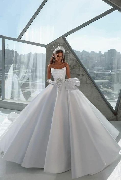 Ball Gown Wedding Dress Hairstyles, Kleinfeld Wedding Dresses Kleinfeld Bridal, White Debutante Ball Gown, Satin Ball Gown With Corset Back, Debutante Ball Dresses, Debutante Dresses White Ball Gowns, Wedding Dress Princess Ballgown, Princess Wedding Dresses Ball Gown Fairytale, Princess Wedding Dresses Ball Gown