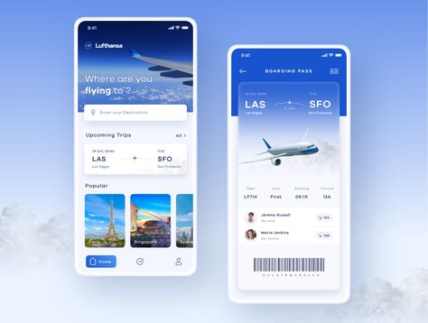 Flight Booking App by Satwik Pachino on Dribbble Flight Booking App, Flight App, Ux App Design, Project Template, Travel Flight, Web Design Mobile, Ui Ux 디자인, Mobile App Design Inspiration, Flight Booking