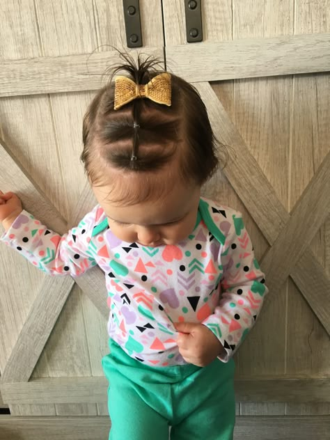 Easy Infant Hairstyles, Hair Styles For Babies With Short Hair, One Year Old Girl Hairstyles, Baby Hairstyles Girl Short Hair, Simple Baby Hairstyles, Baby Short Hairstyles, Baby Short Hairstyles Girl, Baby Hair Styles Girl Short, Infant Girl Hairstyles